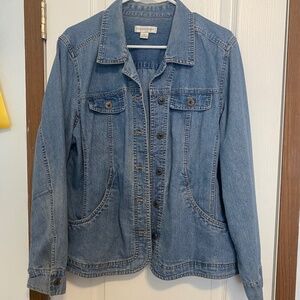 Oversized light wash Jean jacket